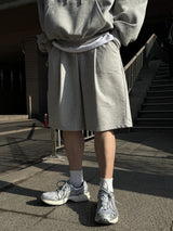 Half terry bermuda pants