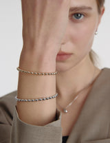 26SS★ [Premium Plating] Ice Cushion Cuff Bangle