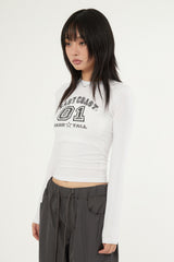 East coast slim crop long sleeve