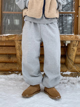Furano brushed wide jogger pants
