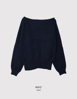 #コジーワンショルダールーズウールニット (4color)