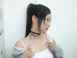 Echo suede necklace