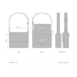 punch rectangle small gray