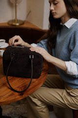 BROSCHE BAG SUEDE ESPRESSO