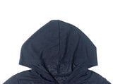 Huo Fake Layered Shirring Hood Zip-Up