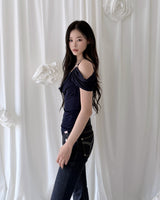 Eve Summer Draping Off-Shoulder Blouse