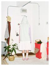 Color Stripe Rabbit Hoodie
