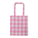 Small tote bag - Pink check