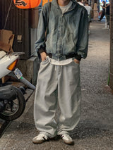 リベットダブルカーゴスウェットパンツ
