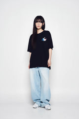 25SS フレンチスクリプトロゴショートスリーブTシャツ ブラック