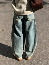 Della Curved Salt Washing Pants