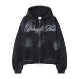 pt hood zip up (black)