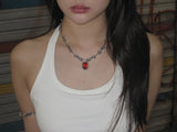 mystic wave jewels necklace [orange]