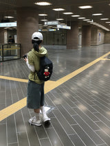 ローダブルニーバミューダデニムパンツ (3c)