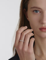 26SS★ Essence Silver (W) Prime Moissanite Ring 2.0MM