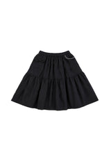 Bow Tiered Skirt - water resistant (black)