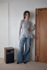 SOFT POSE TEE - LIGHT GREY