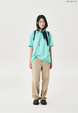 slogan t-shirt overfit / mint
