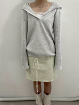 Orchid Waffle Hoodie