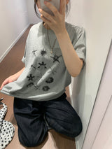 スターフィッシュオーバーフィットTシャツ (3color)