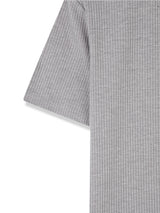 [1+1] Ribbed Muscle Henley Neck