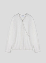 [Unisex] アンゴラジッパーニット(2color)