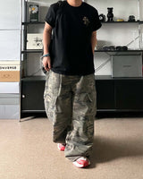 PT military cargo denim pants