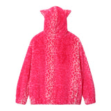 Cat Leopard Jacket - PINK