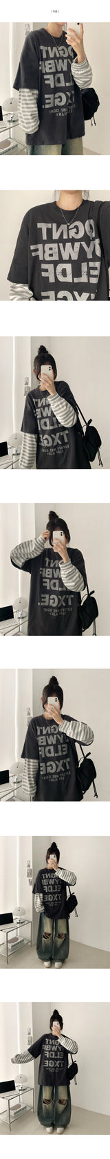 ジェドクラックダンガラレイヤードロングスリーブTシャツ