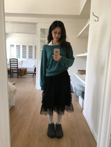 シーシフォンティアードスカート (2 Colors)