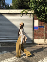 [BELLIDE MADE] スリットラインワイドトレーニングパンツ