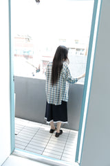 クールチェックユニセックスシャツ(2colors)