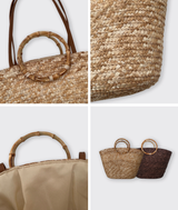 Lloyd Bamboo Rattan Shoulder Bag / 2 colors