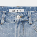 LIGHT BLUE DOT DENIM PANTS 21101