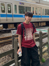 IF グラデーション半袖Tシャツ