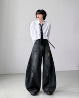 Bezel Balloon Wide Denim