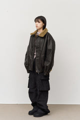 Landed Fur Leather Jacket