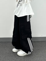 nylon track cargo pants