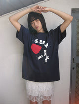 ドットロゴオーバーフィットTシャツ (DARK NAVY)