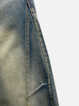 Ete Diagonal Curve Denim Pants 2C