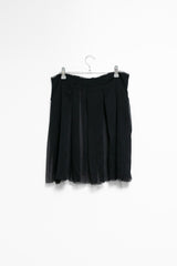 see-through cutting pleats skirt(3colors)