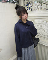 Mamel Punching Hood Knit Cardigan