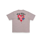"LOVE FRY GUYS" バルーンプリント S/S Tシャツ