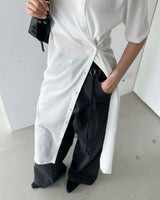 Mati unbalance long cardigan