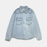 Over Washing Western Shirt Jacket (No.860)