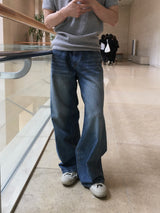 Ness Washed Flare Denim Pants