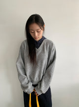 Chimti Brushed V-Neck Fleece Sweatshirt