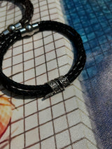 ASCLO Magnetic Leather Bracelet (2color)