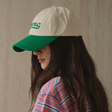 Parc カラーブロックボールキャップ_グリーン