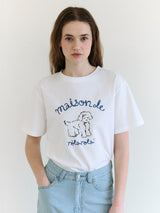 メゾンローラパピーフレンズTシャツ ホワイト